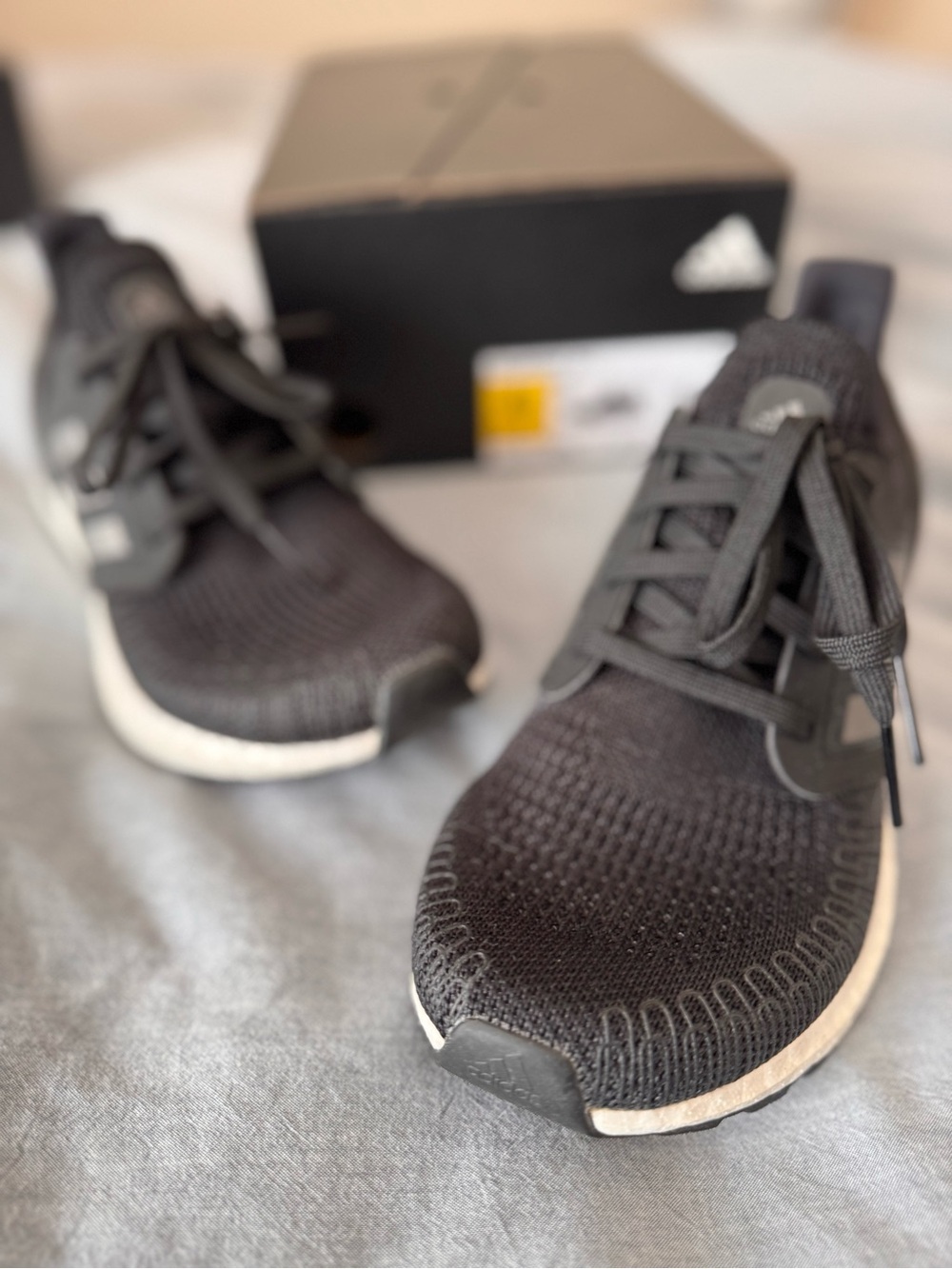 adidas Women’s Black ultraboost 20 Knit Running Shoes  - 6w / 4.5 big kids